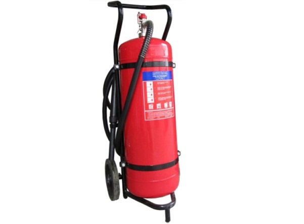 Bình chữa cháy xe đẩy bột khô ABC Multron 50kg